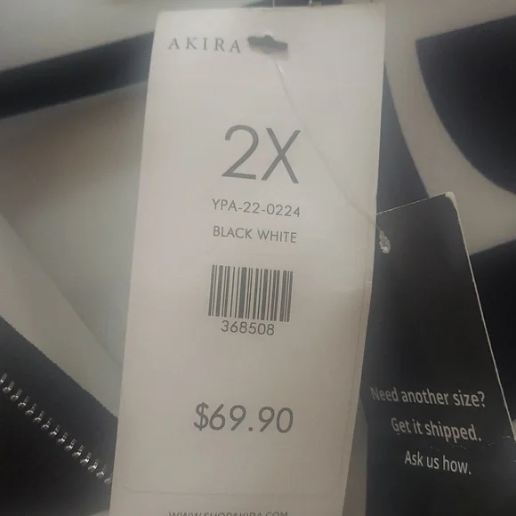 AKIRA Black and White Geometric Bomber Jacket - Picture 8 of 9